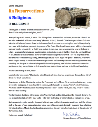 On Resurrections & Religions