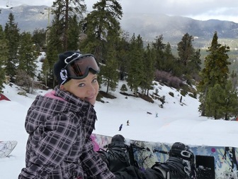 Kayla on slopes